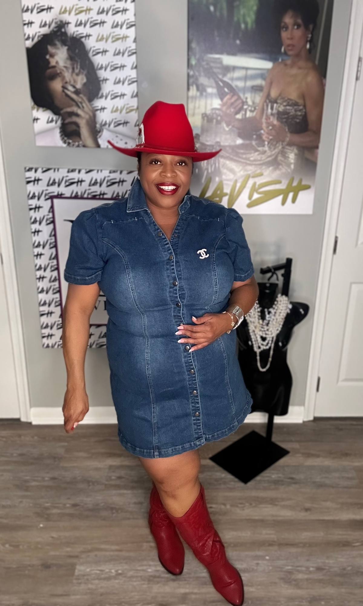 Denim Dreams Button-Down Dress